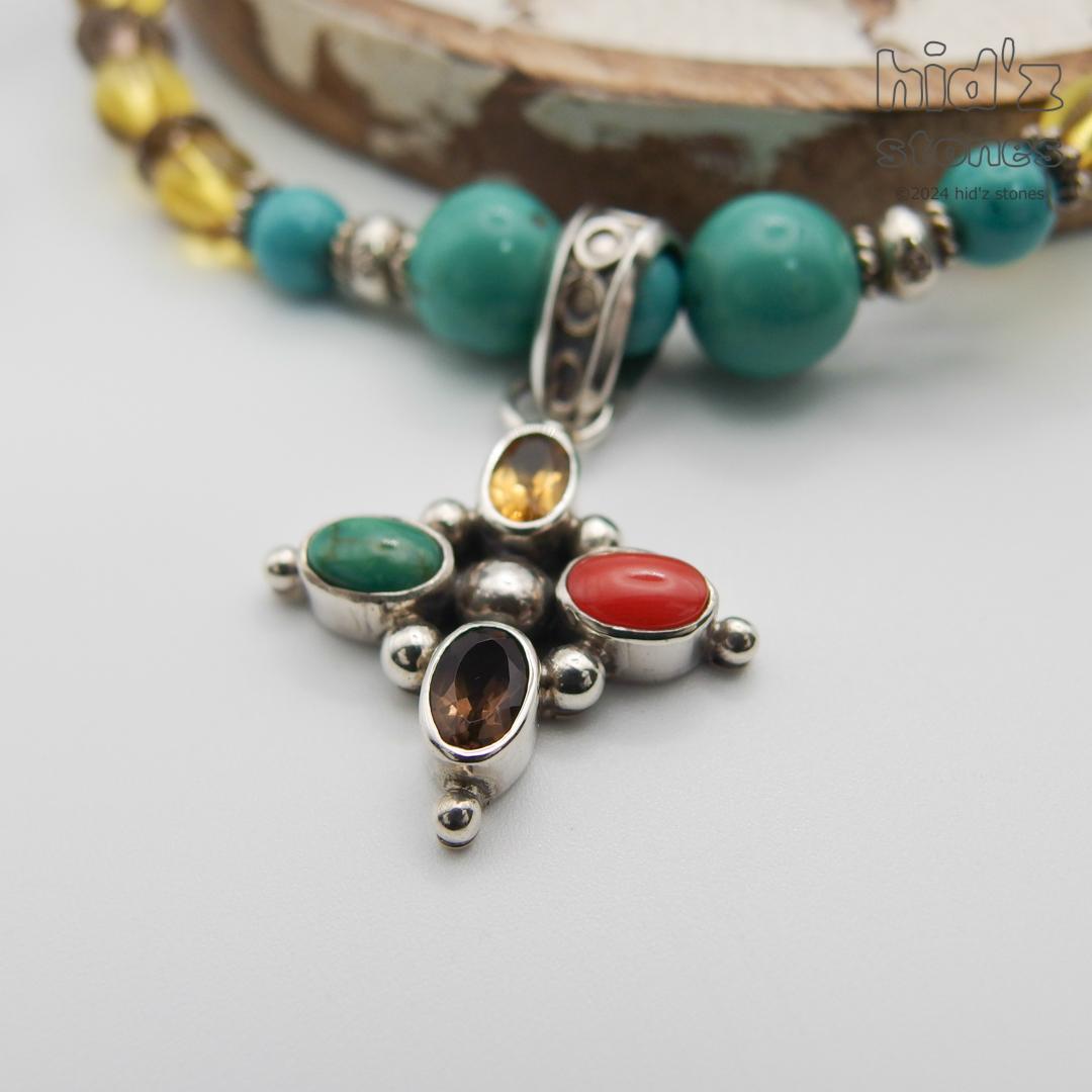 ◆一点もの天然石ネックレス:BeSC-001