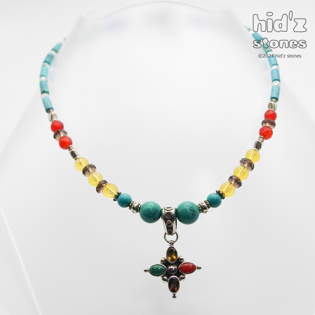 ◆一点もの天然石ネックレス:BeSC-001