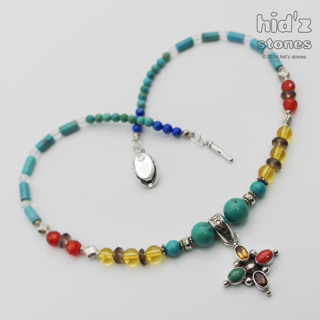 ◆一点もの天然石ネックレス:BeSC-001