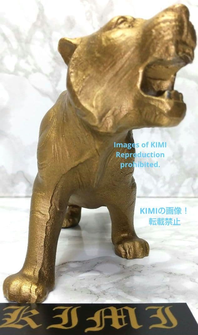 希少 虎 置物 鉄製 全長23cm 高さ10cm 彫刻 美術 Tiger