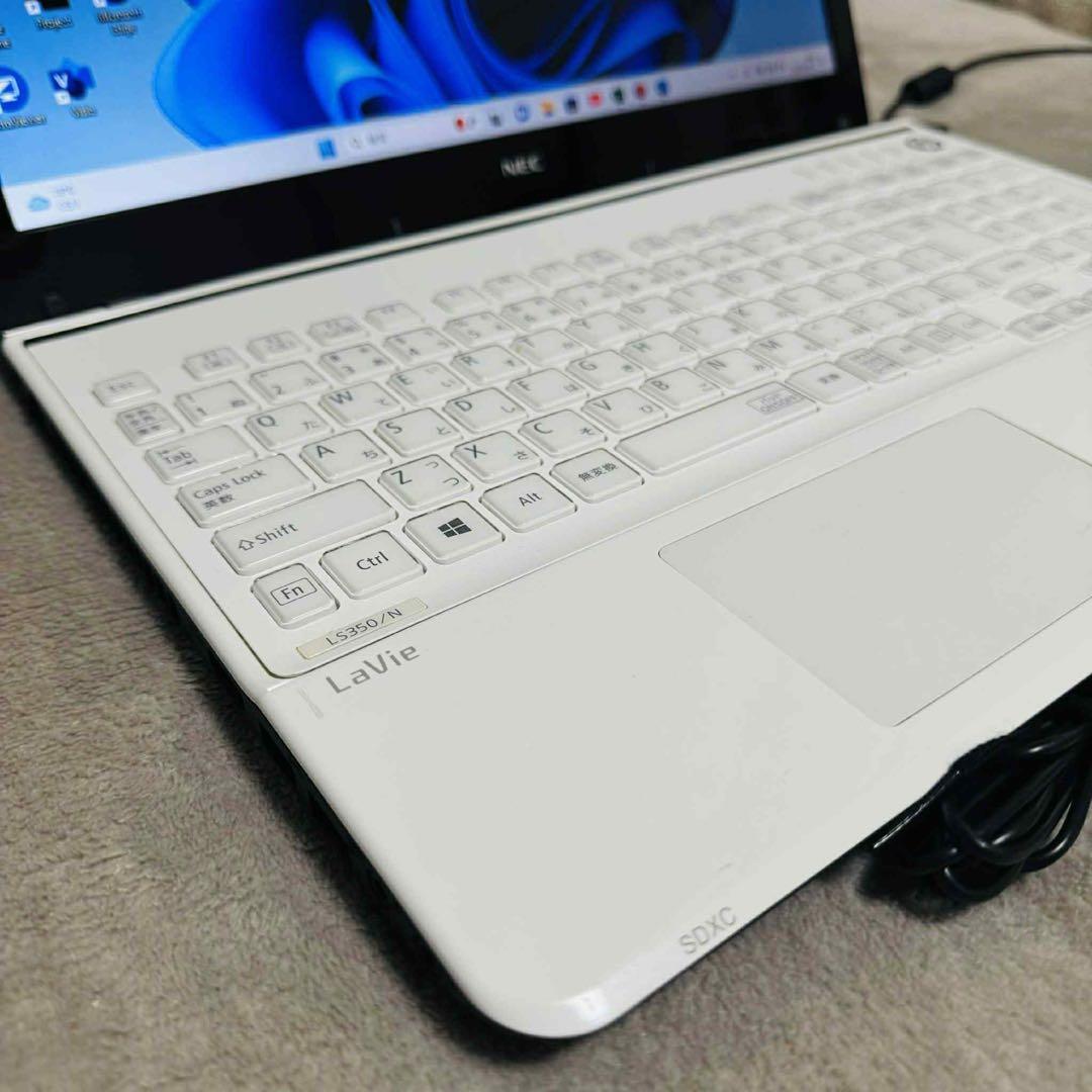 S246 NECノートパソコンWEBカメラSSD高速Windows11オフィス