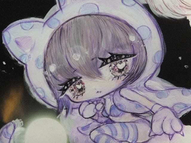 現代アート 温井裕子　直筆サイン『Girl✖Graffiti』40号大1127F