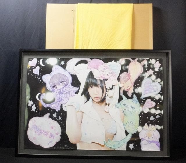 現代アート 温井裕子　直筆サイン『Girl✖Graffiti』40号大1127F