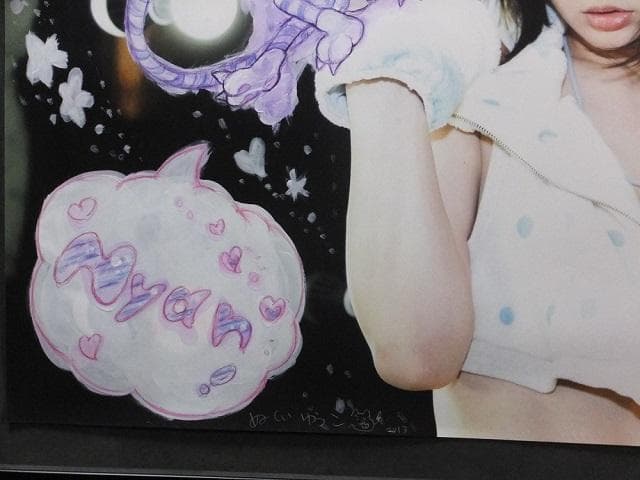 現代アート 温井裕子　直筆サイン『Girl✖Graffiti』40号大1127F