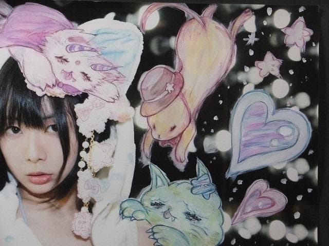 現代アート 温井裕子　直筆サイン『Girl✖Graffiti』40号大1127F