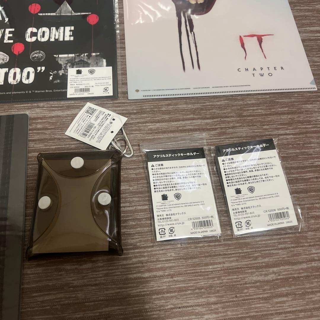 IT パンフレット　グッズ ペニーワイズ クリアファイル 下敷き　映画 グッズ