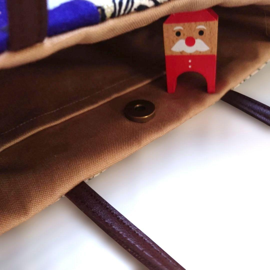 ミナペルホネン　パッチワーク　ルミユッコ　ミニトートバッグ　マチ有り