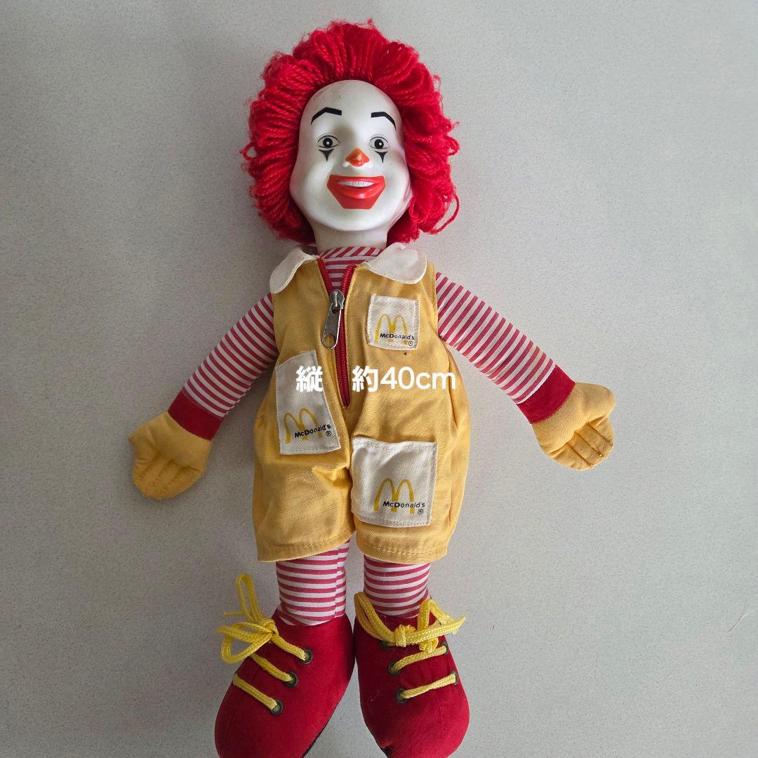 激レア70s ロナルドマクドナルド ドール USA企業物 ヴィンテージ40cm