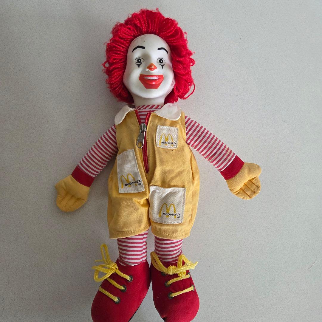 激レア70s ロナルドマクドナルド ドール USA企業物 ヴィンテージ40cm