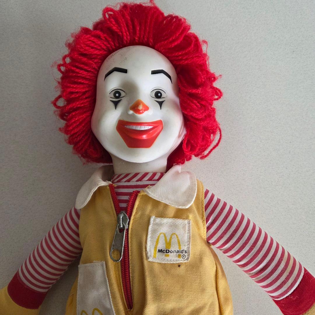 激レア70s ロナルドマクドナルド ドール USA企業物 ヴィンテージ40cm