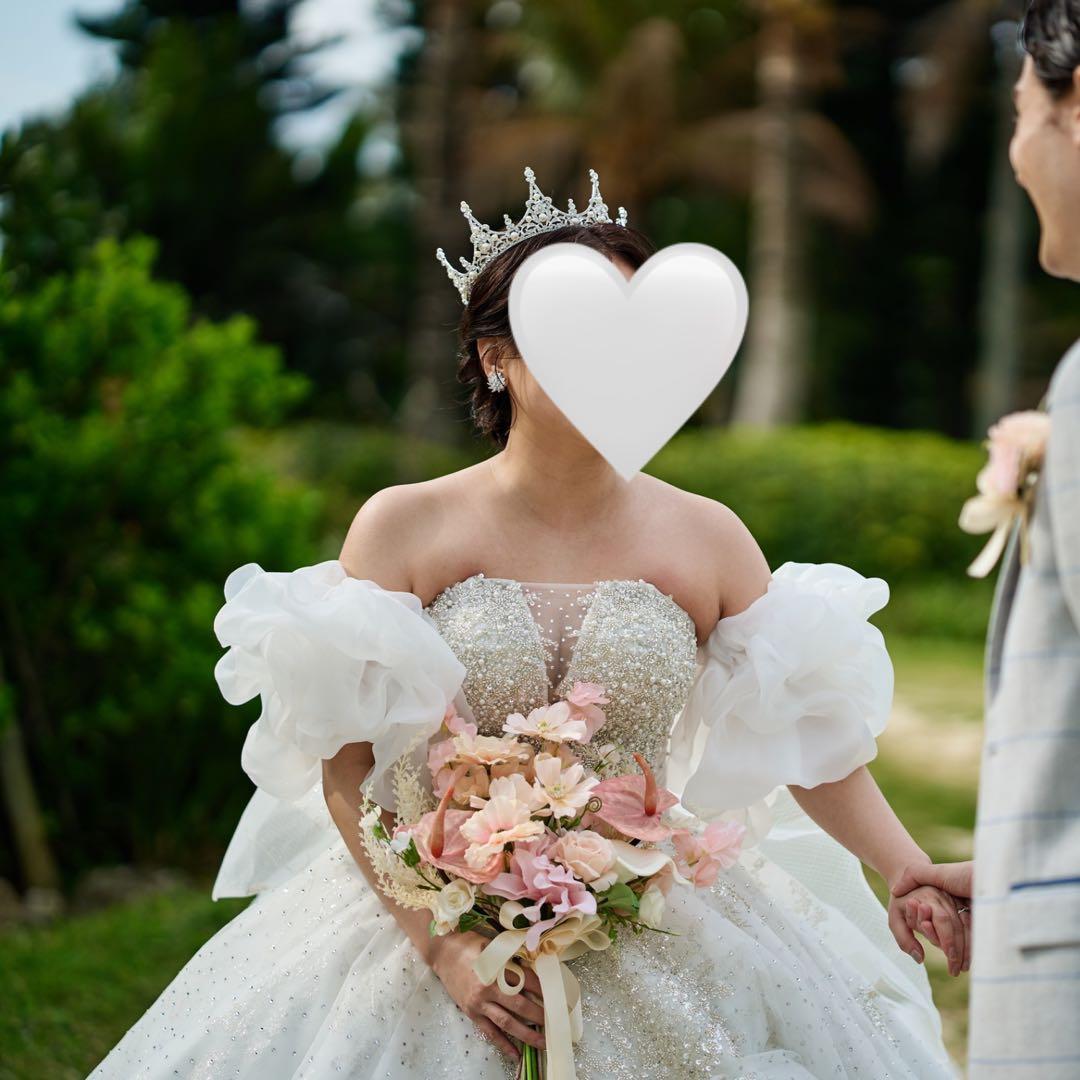 高品質造花ブーケ&ブーケトニア セット ◆ サーモンピンク／淡テラコッタ