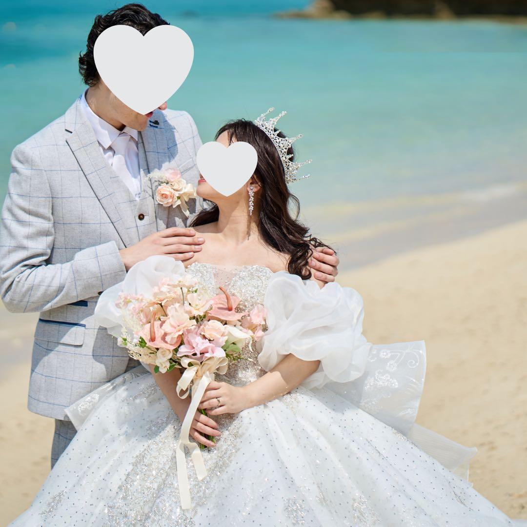 高品質造花ブーケ&ブーケトニア セット ◆ サーモンピンク／淡テラコッタ