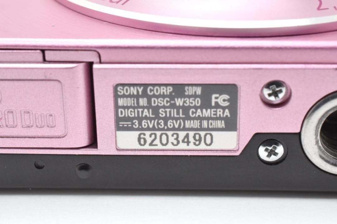 ほぼ新品級　SONY Cyber-shot DSC-W350 ピンク ＃A491