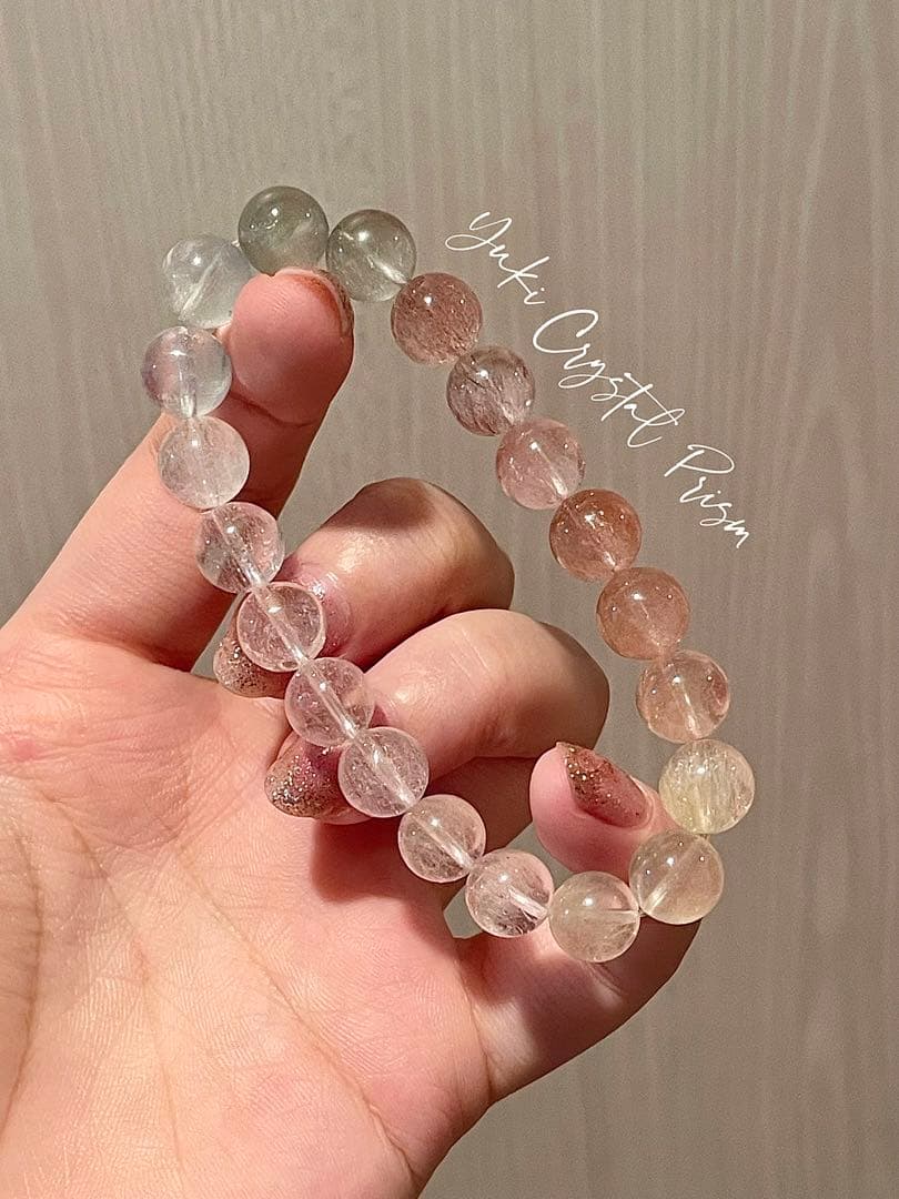 カラフルラビットヘアルチルクォーツ カラフルサゲニティッククォーツ