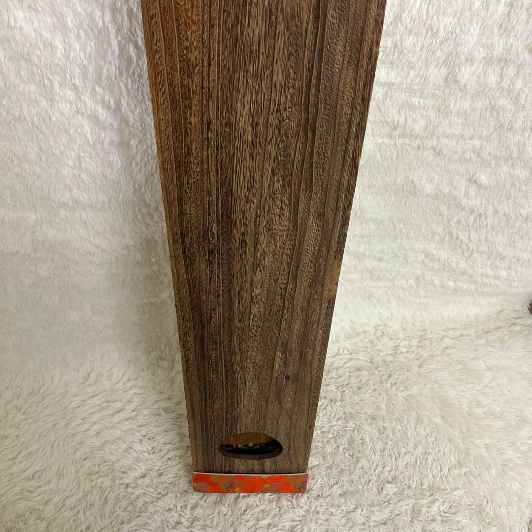 【美品】送料込み　お琴　箏 13弦 オレンジ装飾 和楽器 木製