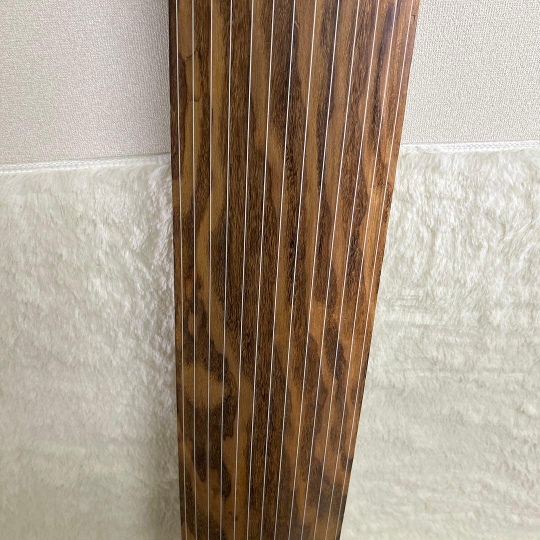 【美品】送料込み　お琴　箏 13弦 オレンジ装飾 和楽器 木製