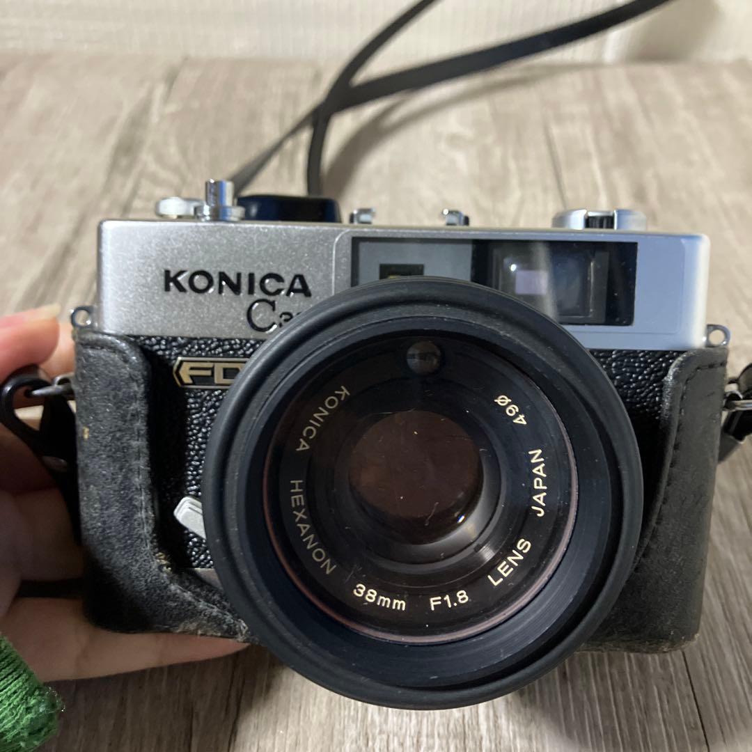 3F 【昭和レトロ】Konica C35 FD フィルムカメラ 名機 F1.8