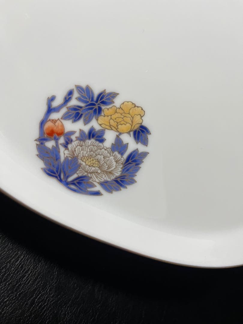 深川製磁　花丸紋　楕円皿　１枚　蕎麦猪口[デザートカップ]　1点