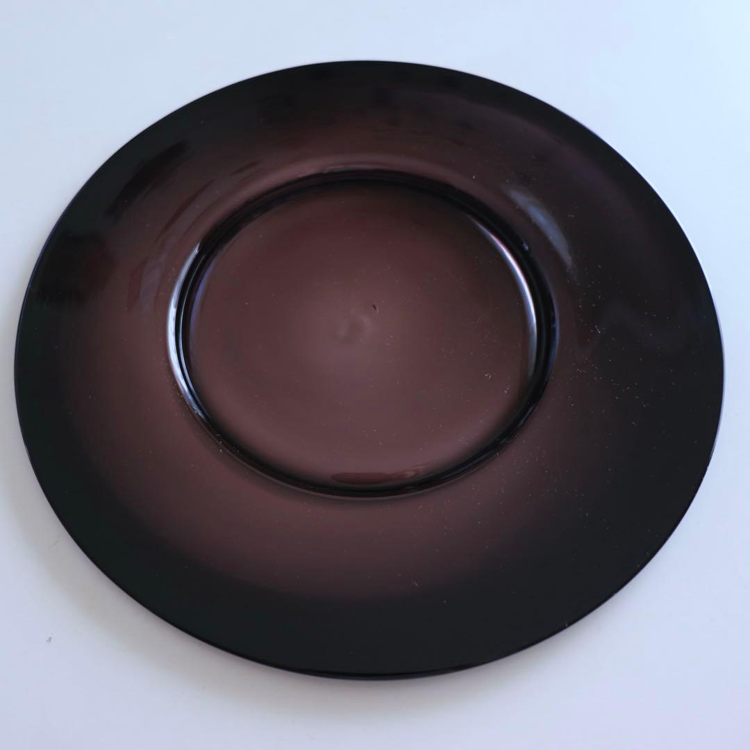 3/1限定価格 ☆人気ガラス作家　黒川登紀子　ガラスプレート　黒