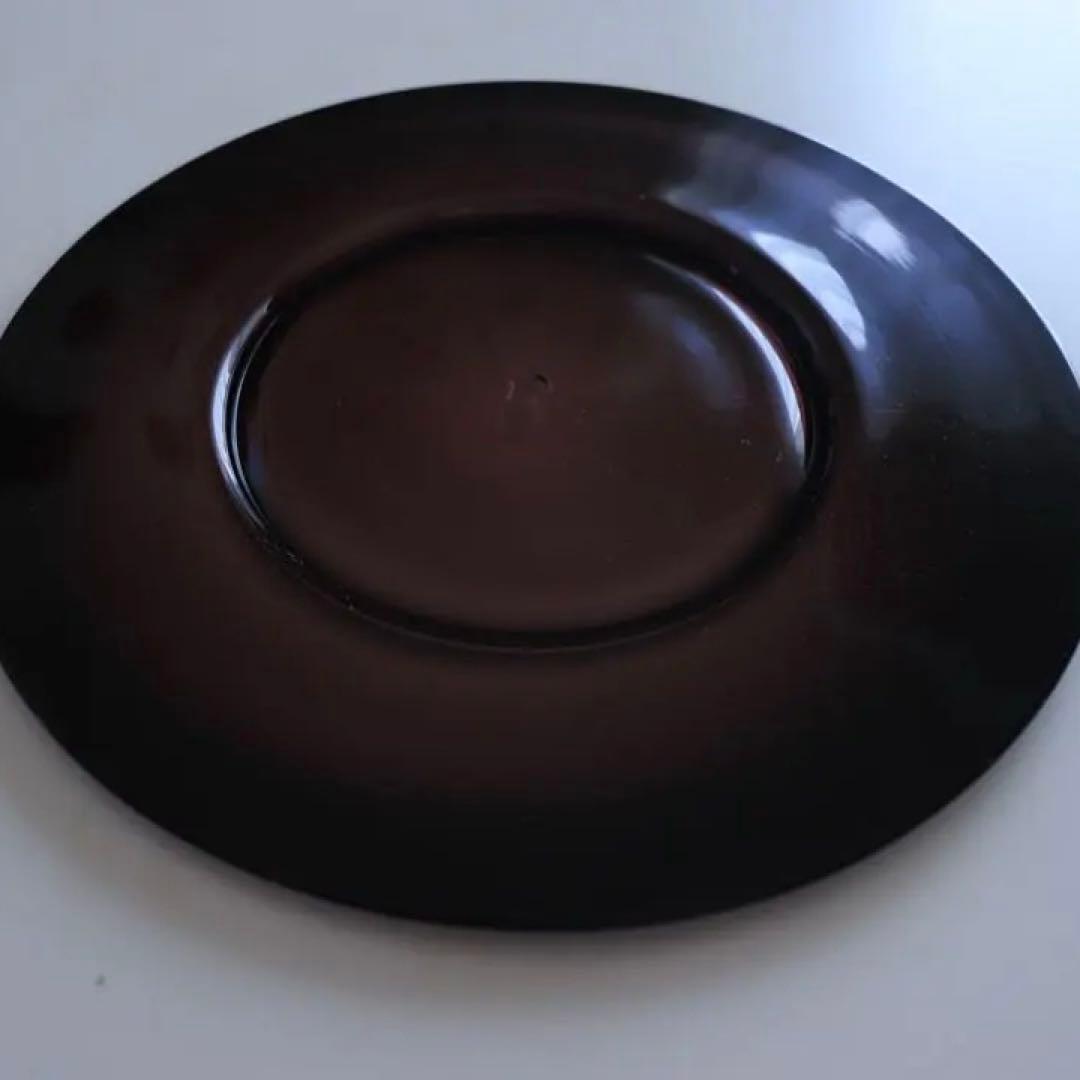 3/1限定価格 ☆人気ガラス作家　黒川登紀子　ガラスプレート　黒