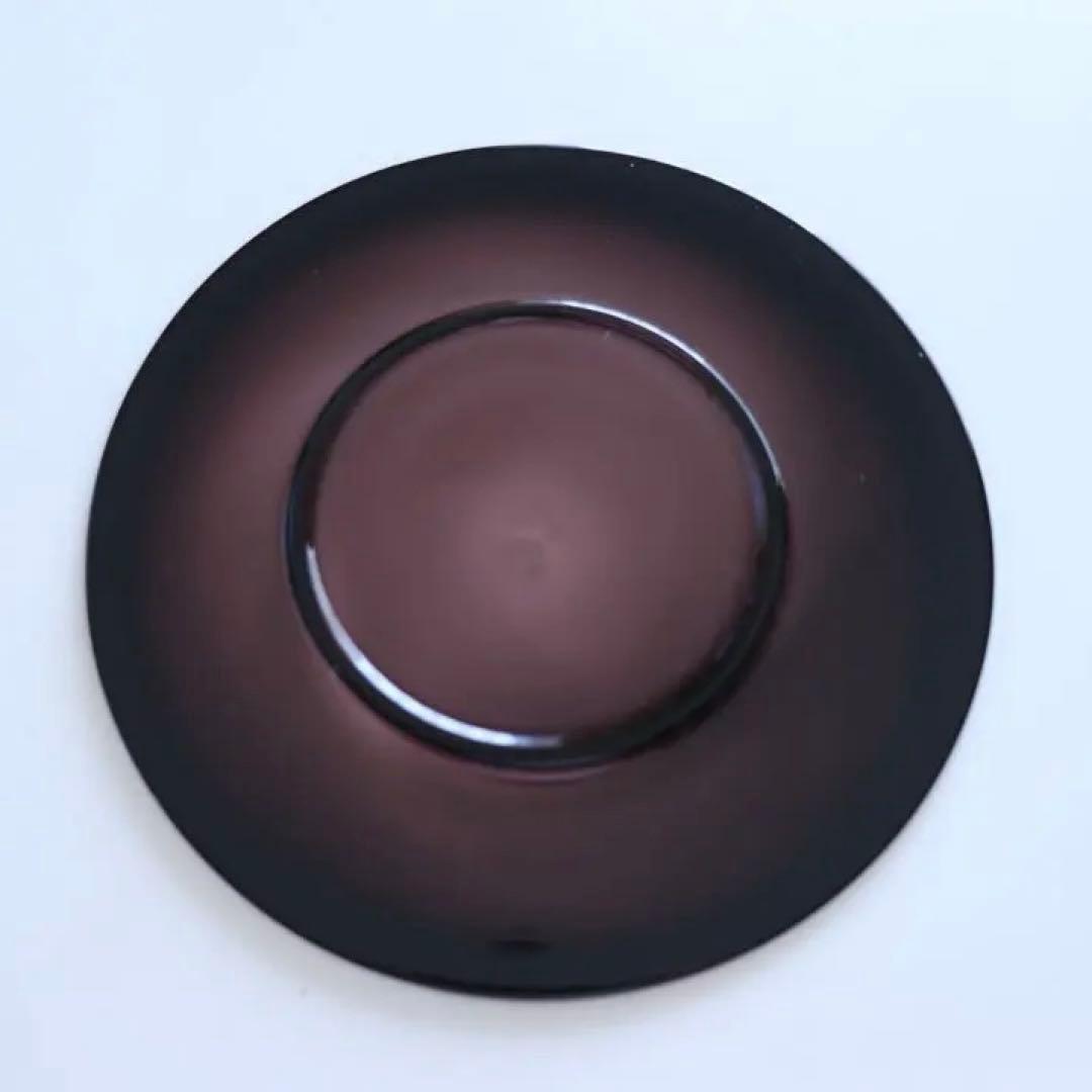 3/1限定価格 ☆人気ガラス作家　黒川登紀子　ガラスプレート　黒