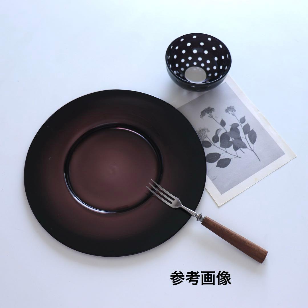 3/1限定価格 ☆人気ガラス作家　黒川登紀子　ガラスプレート　黒