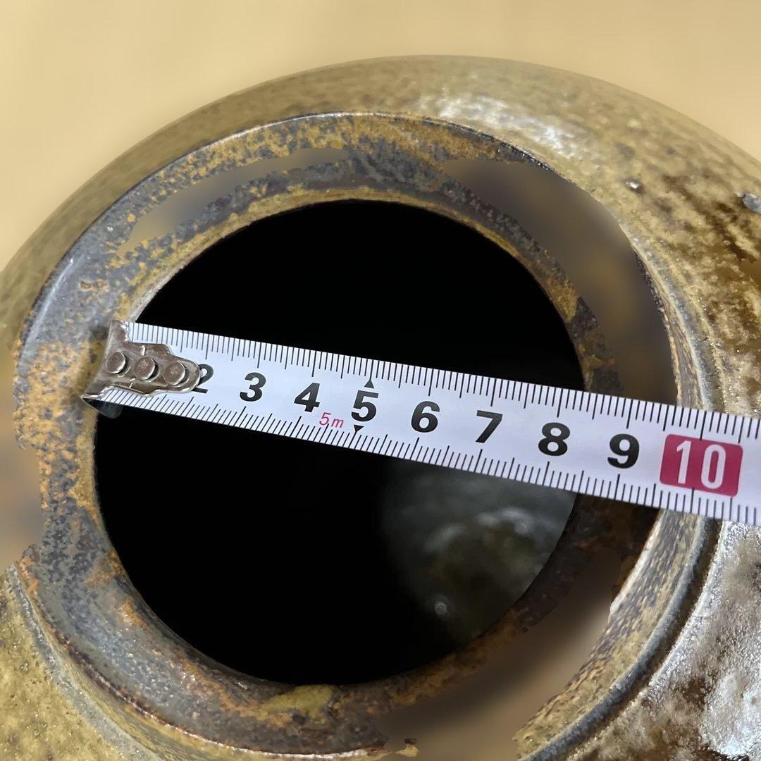 『陶器』備前焼 風 壺　焼締め　花器　花瓶