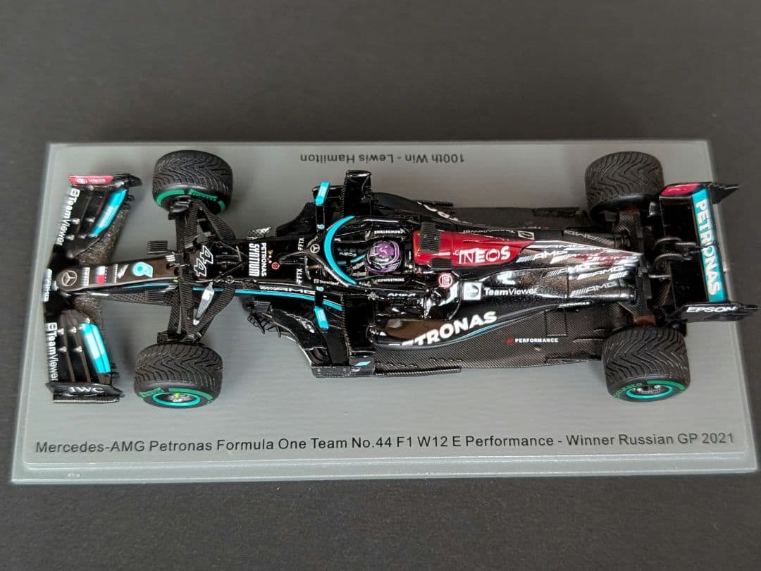 スパーク 1/43 メルセデス W12E ハミルトン 2021 通算100勝