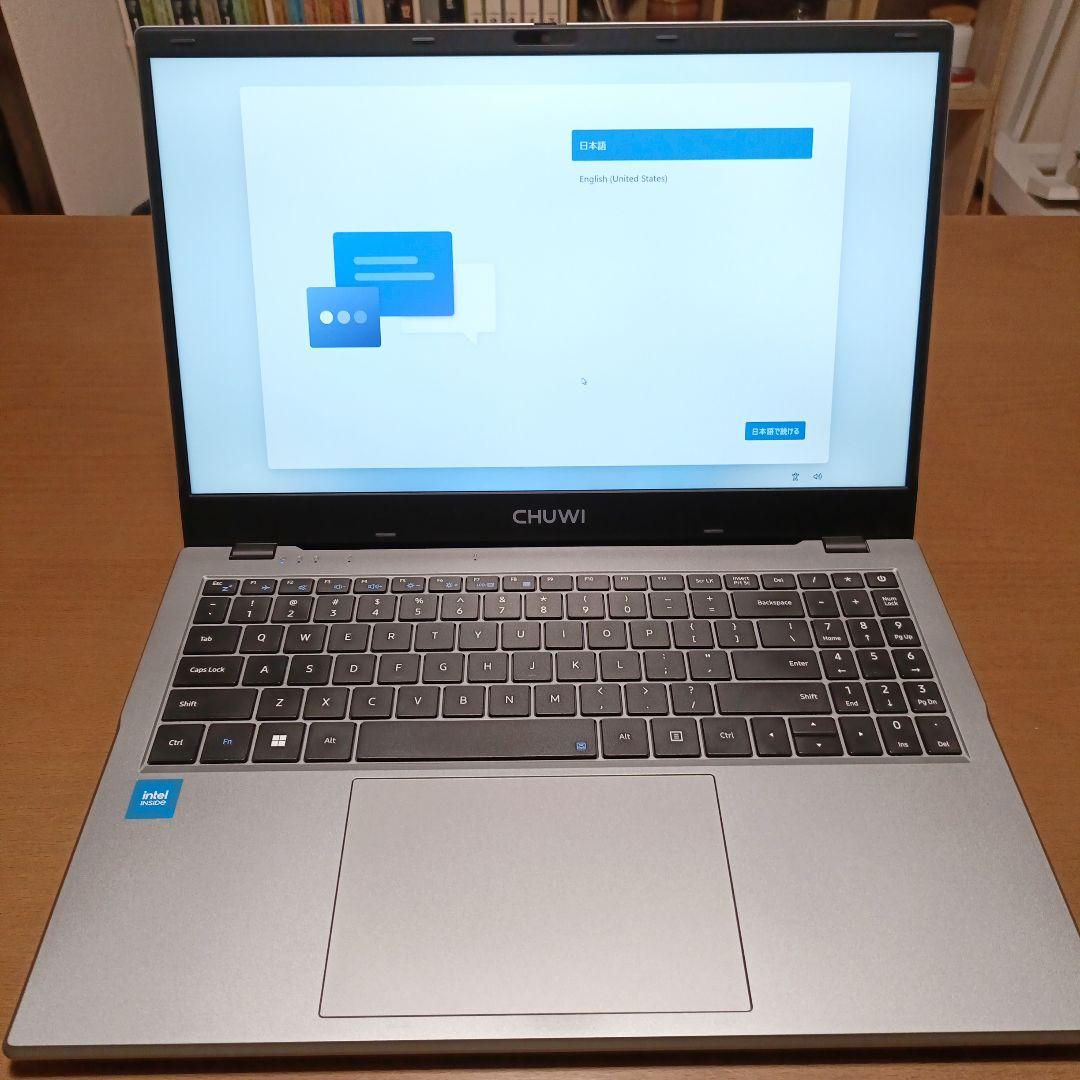 CHUWI ノートPC シルバー ＿GemiBook Plus 15.6インチ
