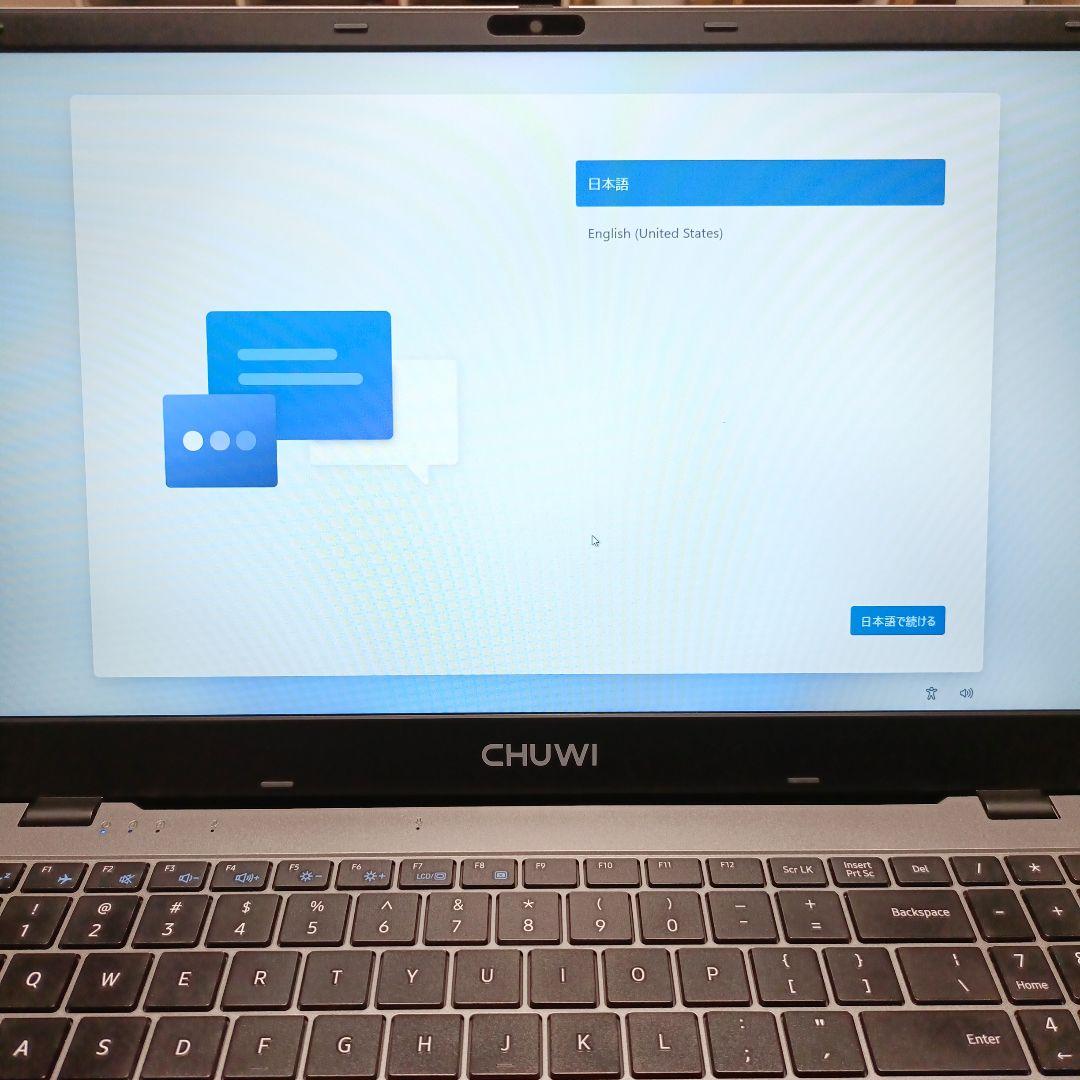CHUWI ノートPC シルバー ＿GemiBook Plus 15.6インチ
