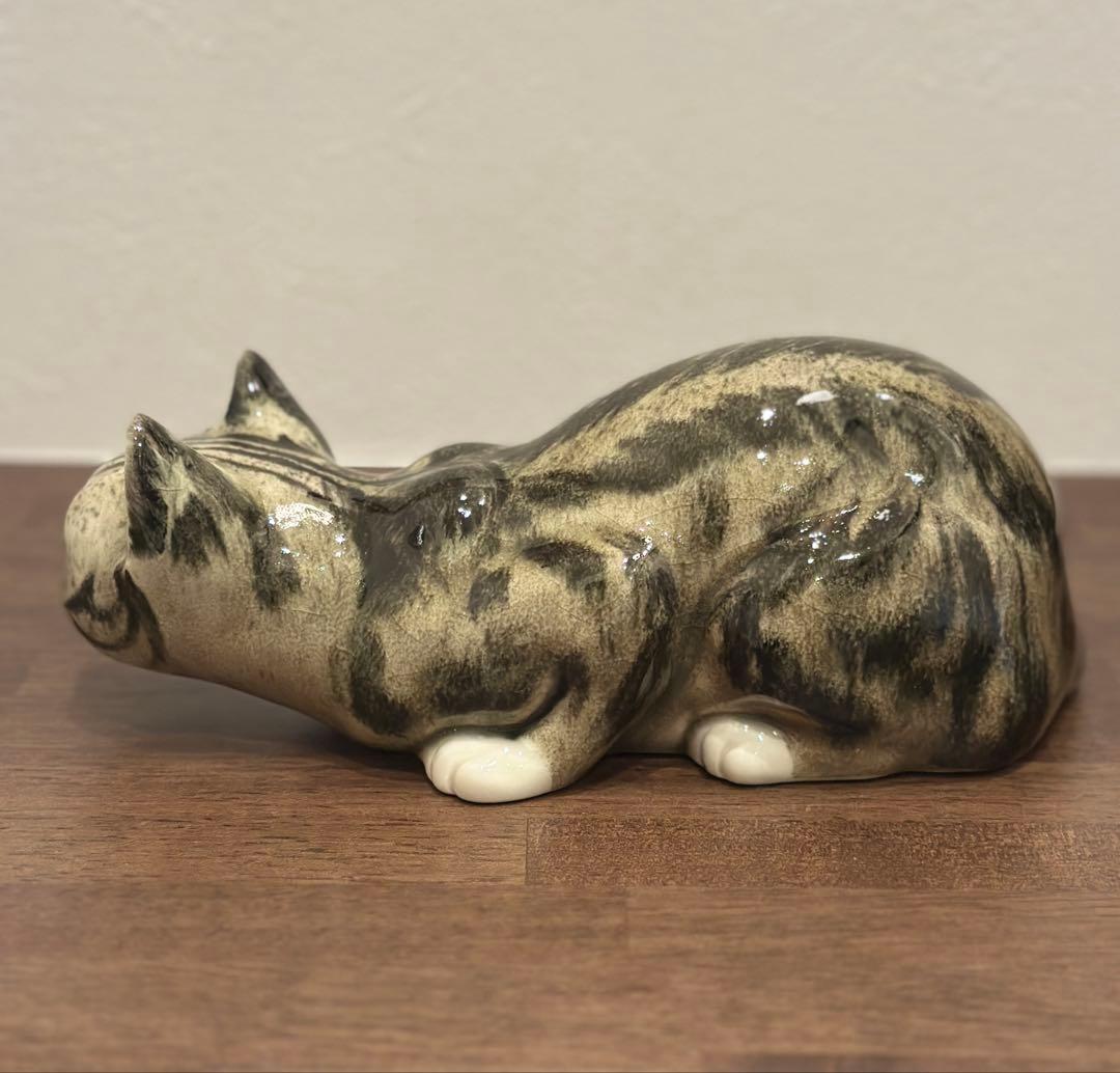 猫の陶器置物 親子セット　ビンテージ