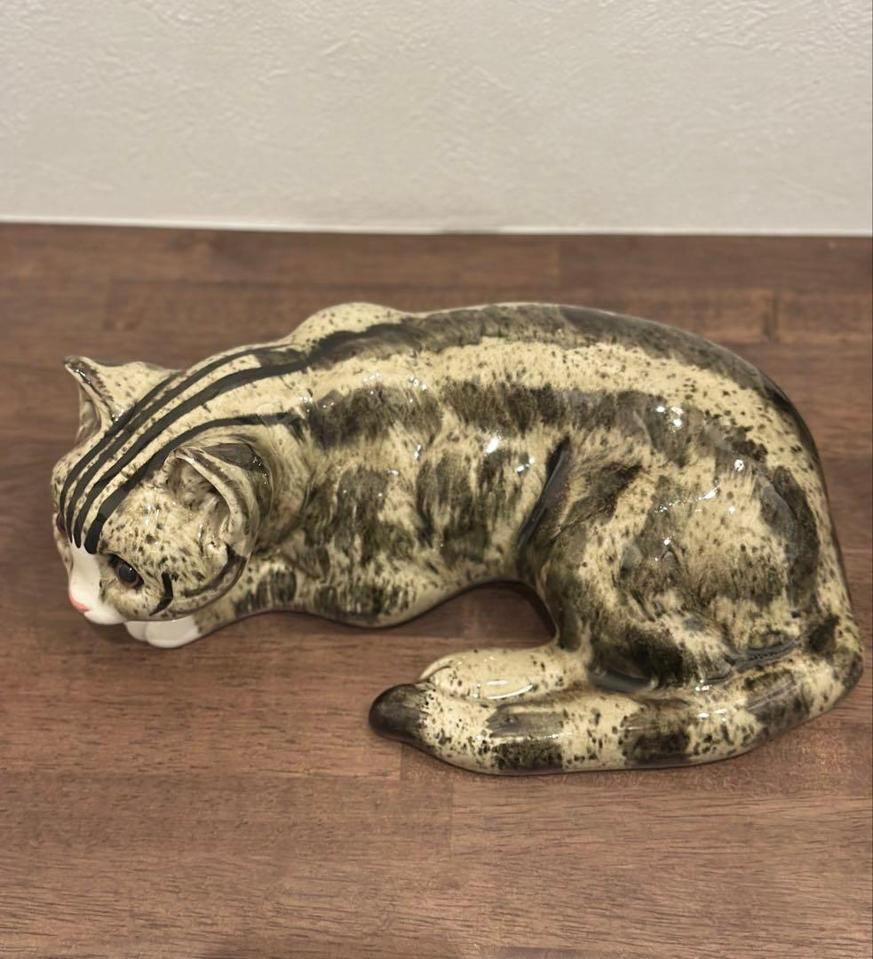 猫の陶器置物 親子セット　ビンテージ