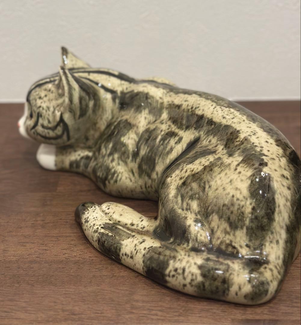 猫の陶器置物 親子セット　ビンテージ