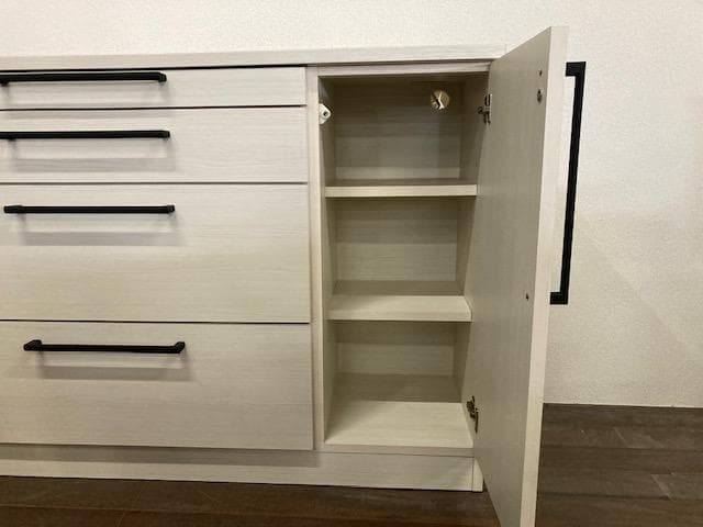 カウンター　キッチン　国産　レンジ台　収納　ホワイト　 セット　新品