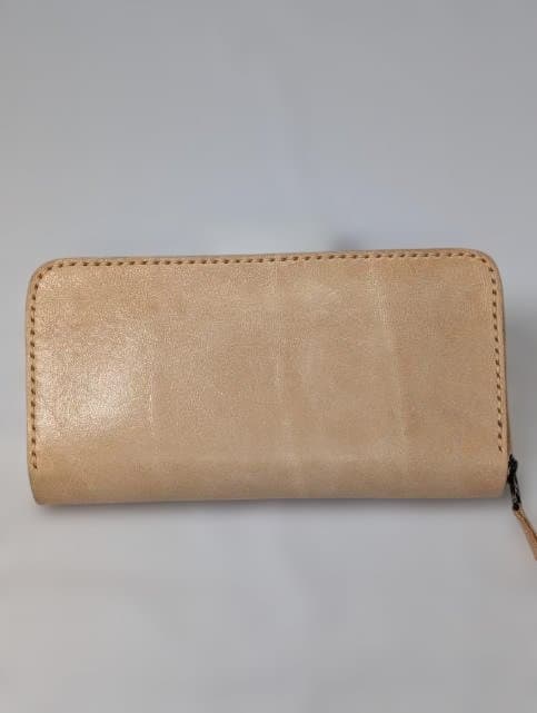 台形ラウンドファスナーウォレット サドルレザースタンダード【マット ナチュラル】