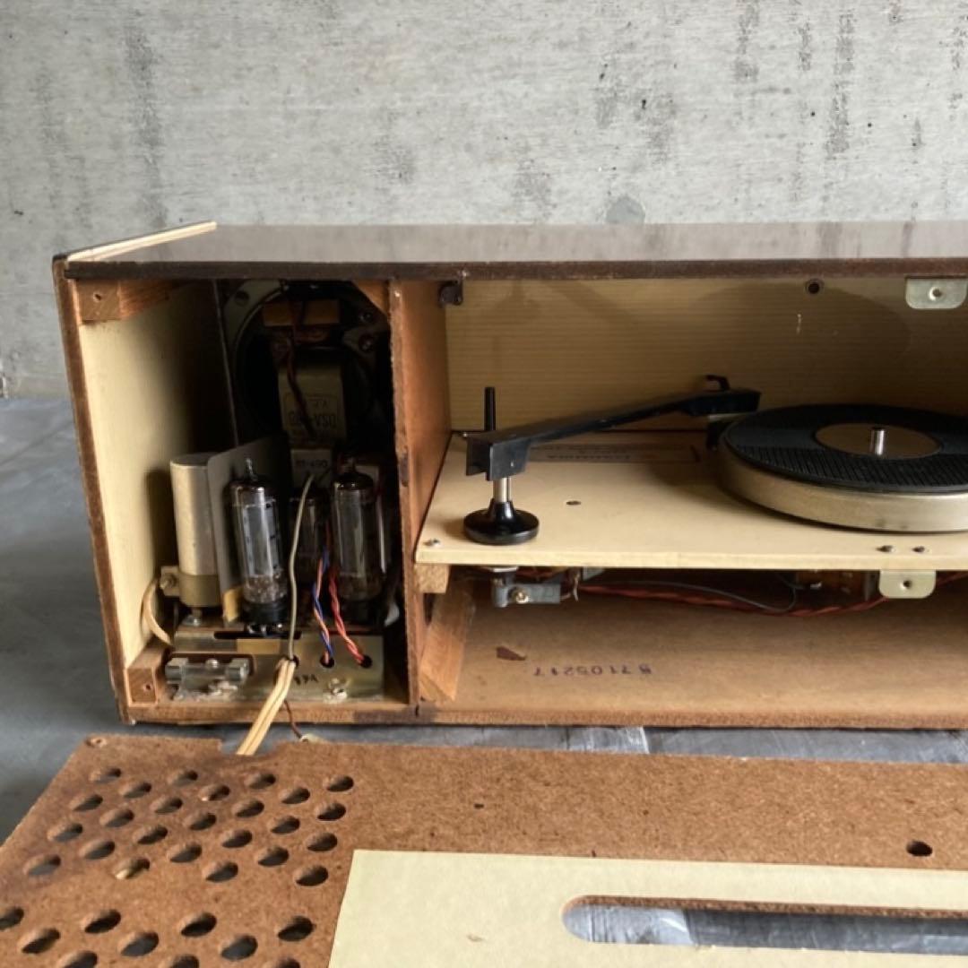 コロンビア 真空管 レコードプレーヤー ラジオ 台 棚 置物 インテリア レトロ