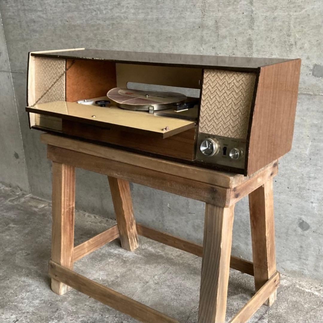 コロンビア 真空管 レコードプレーヤー ラジオ 台 棚 置物 インテリア レトロ