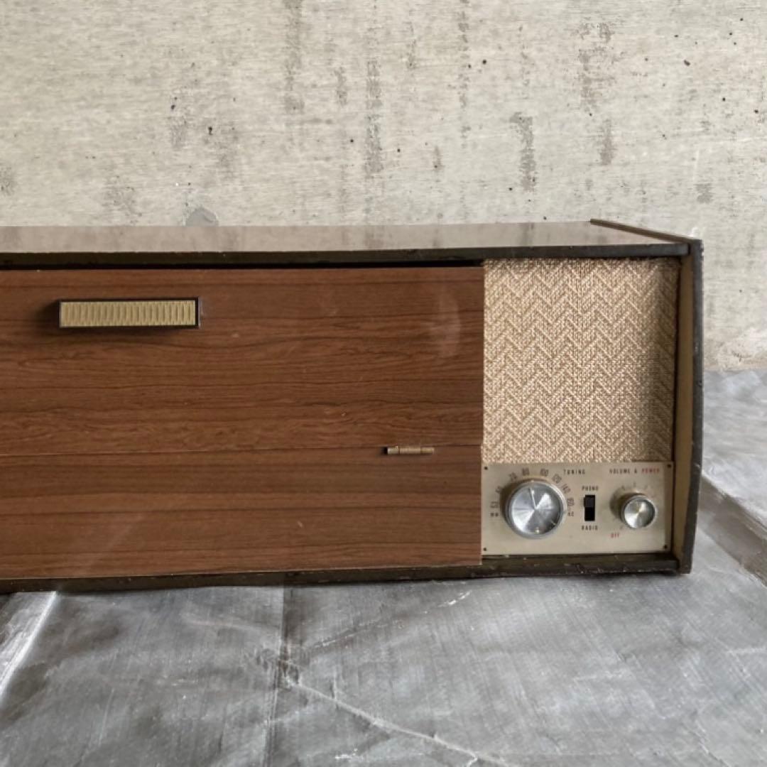 コロンビア 真空管 レコードプレーヤー ラジオ 台 棚 置物 インテリア レトロ