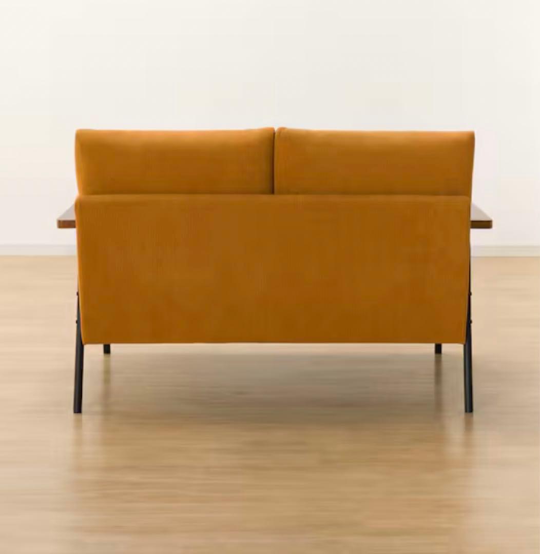 【美品！！】コーデュロイ生地のコンパクトソファ 布張りタイプ