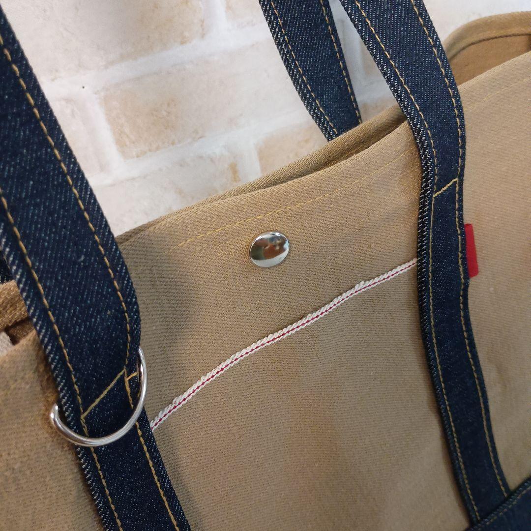 なつあき様オーダー品 井原デニム ベージュ セルヴィッチデニム 使用（L）