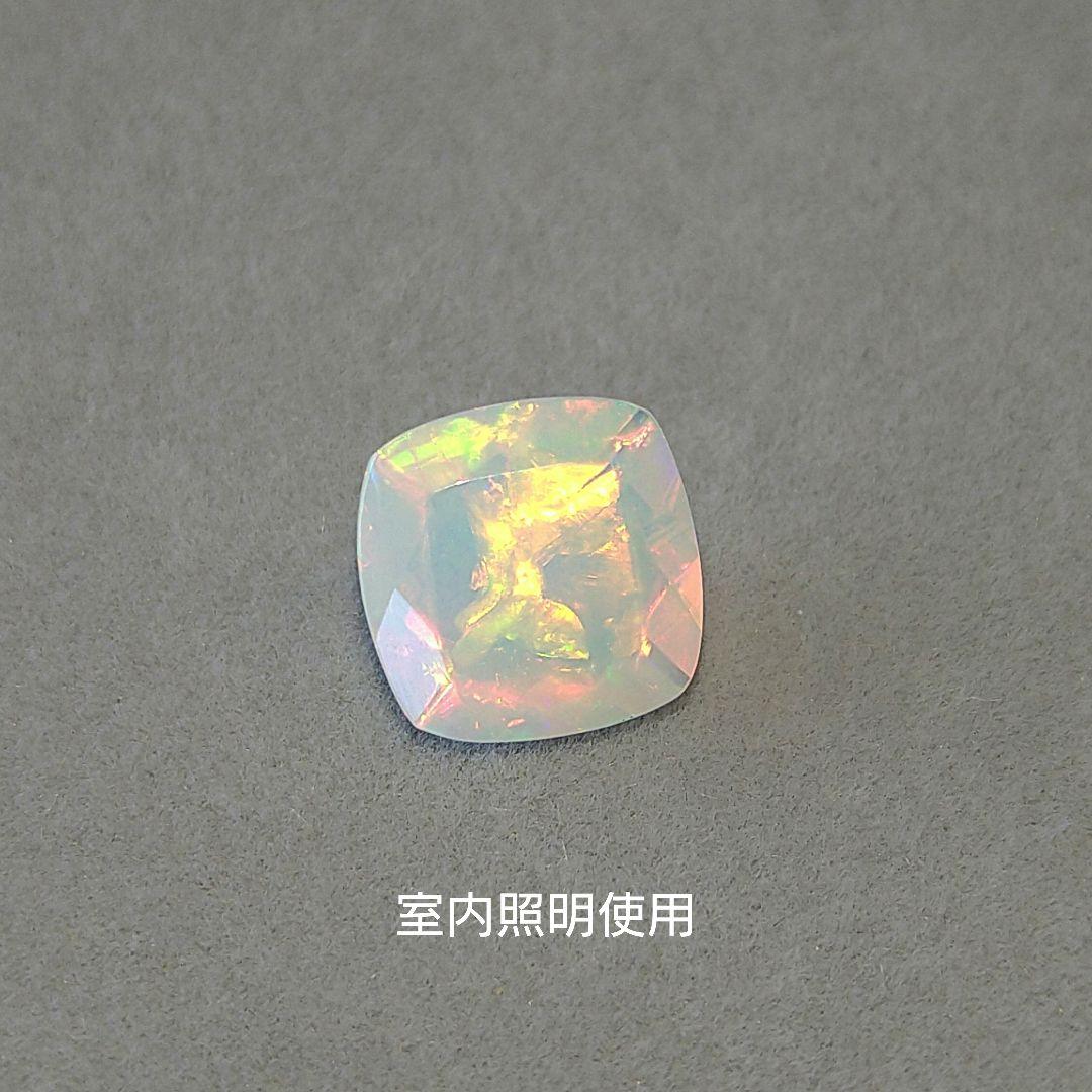 エチオピア産　オパール ♢クッションカット リングsilver925