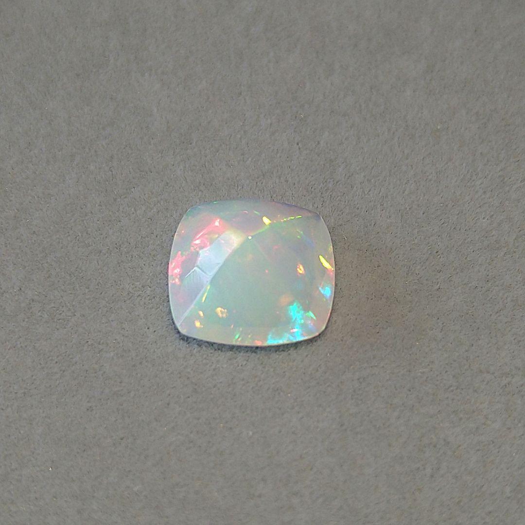 エチオピア産　オパール ♢クッションカット リングsilver925