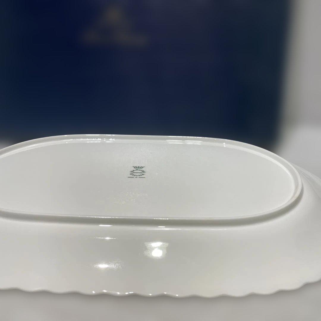 新品　ナルミ NARUMI ボーンチャイナ　楕円盛皿　エイプリルローズ