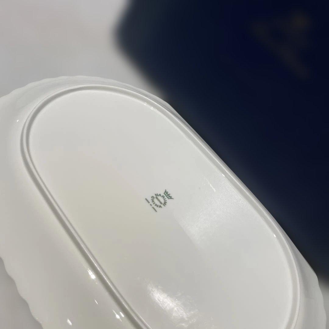 新品　ナルミ NARUMI ボーンチャイナ　楕円盛皿　エイプリルローズ