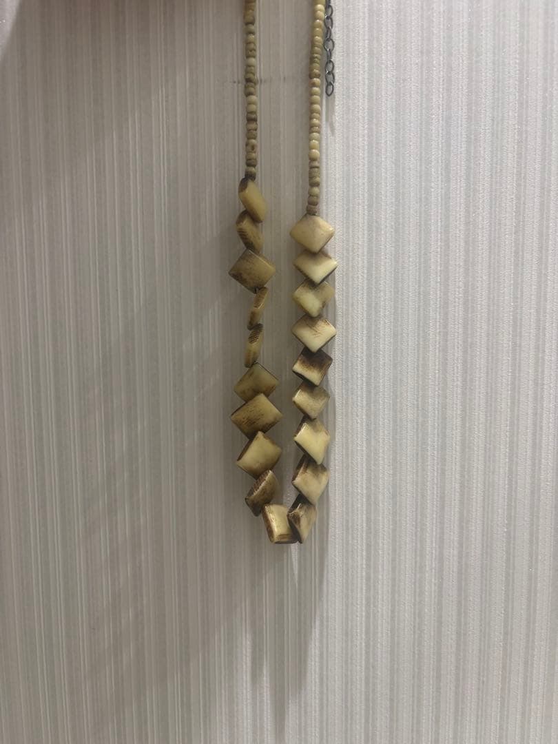 あおばくん着用 私物 エスニック ウッド ネックレス y2k グランジ