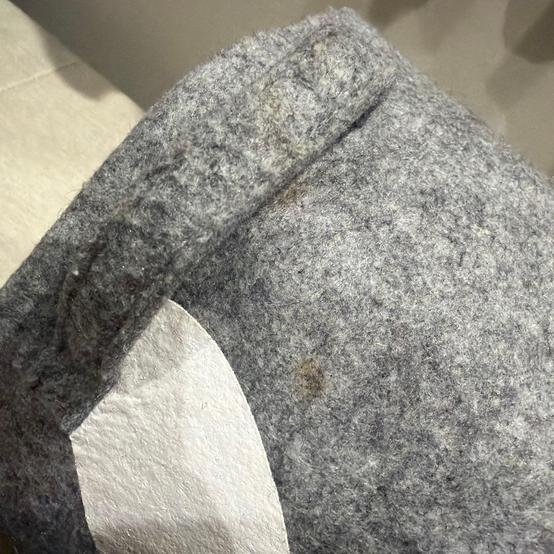 CUNE ウサギ フェルト製ラウンドボックス バケツ型収納ケース 大小2個セット