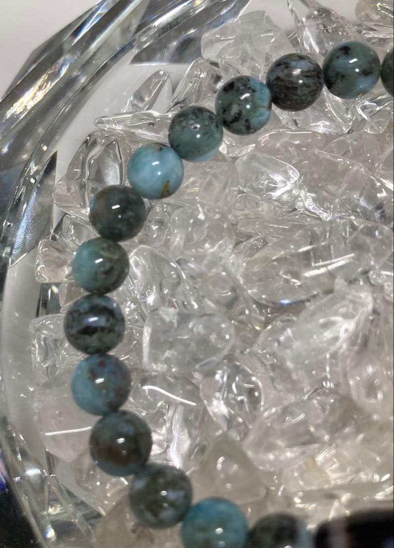 天然石　天珠　宝瓶天珠　チョコラリマー　ブレスレット