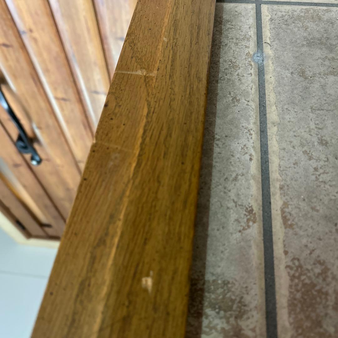 大きな ヴィンテージ ウッドミラー 立て掛け 鏡 Wood Miller 姿見