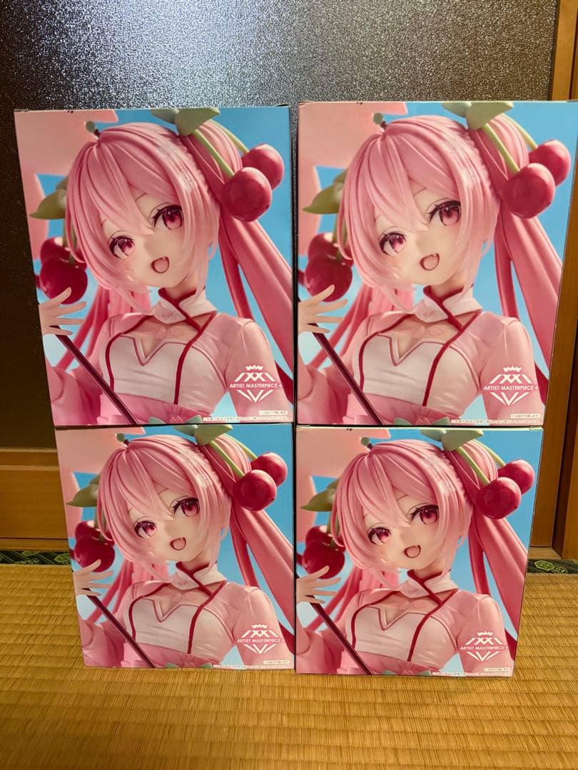 桜ミク AMP+ フィギュア〜桜ドレスver.〜　4個