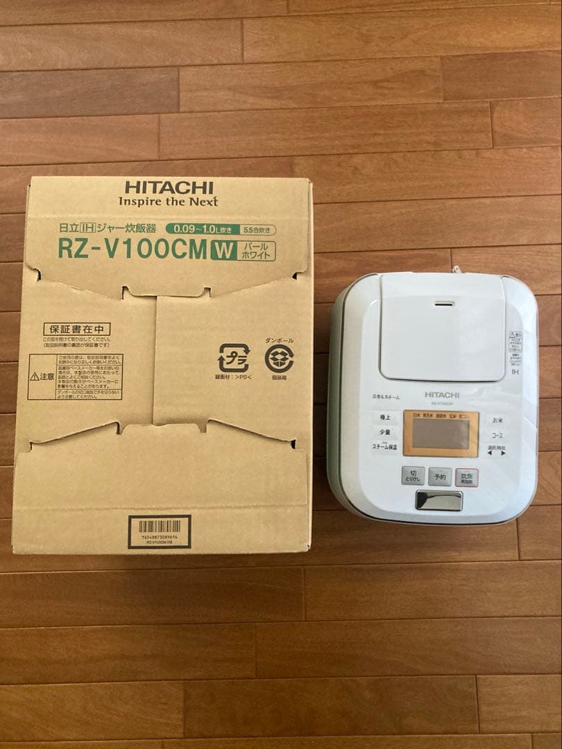 HITACHI 炊飯器 RZ-V100CM W 5.5合炊き